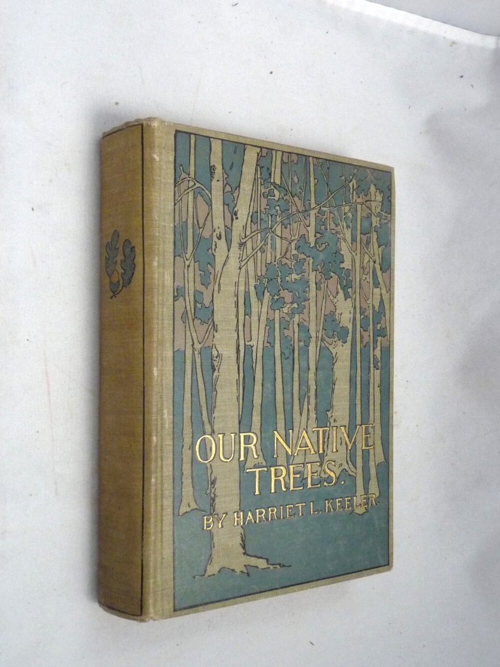 Our Native Trees Keeler antique Victorian book arts & crafts cover 1900 guide